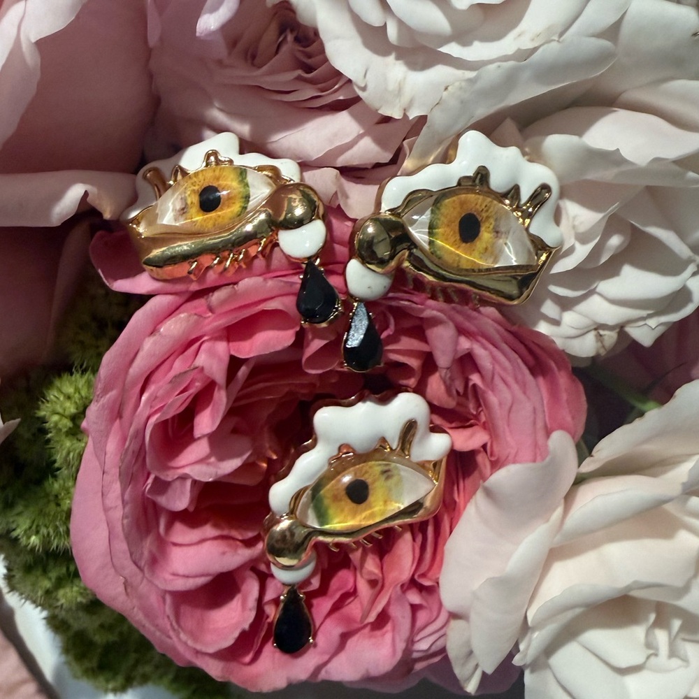Surreal Eye Earrings and Ring Set